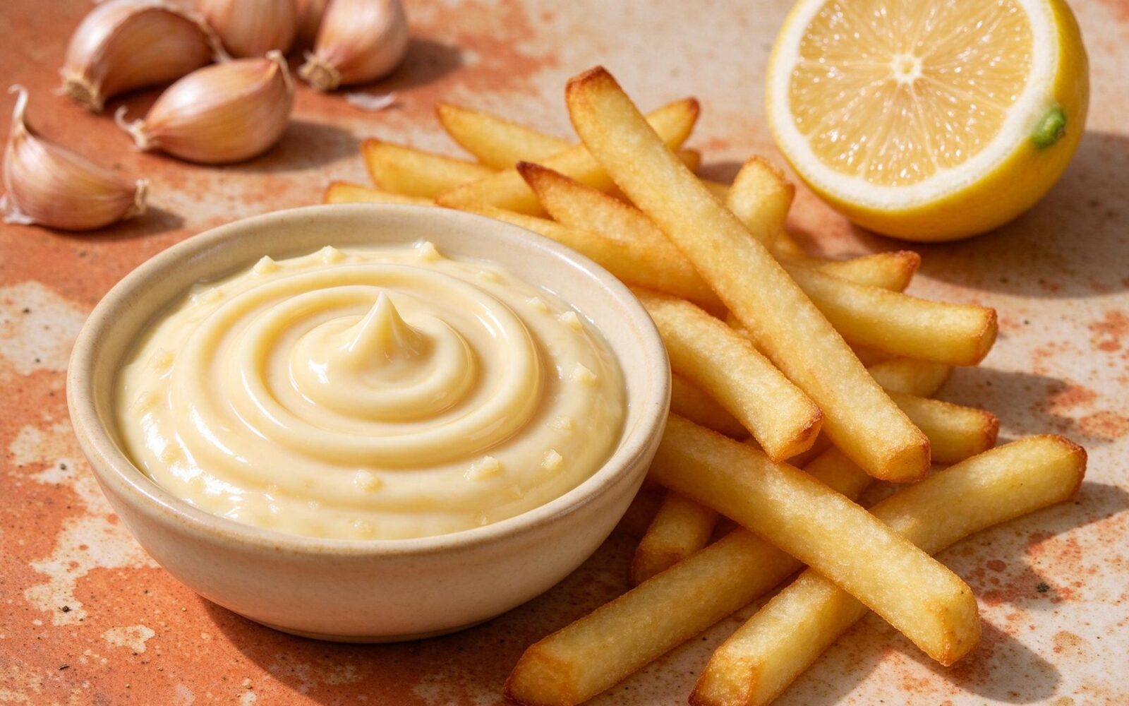 Easy Garlic Aioli — A quick garlic aioli made with mayonnaise, fresh garlic and lemon