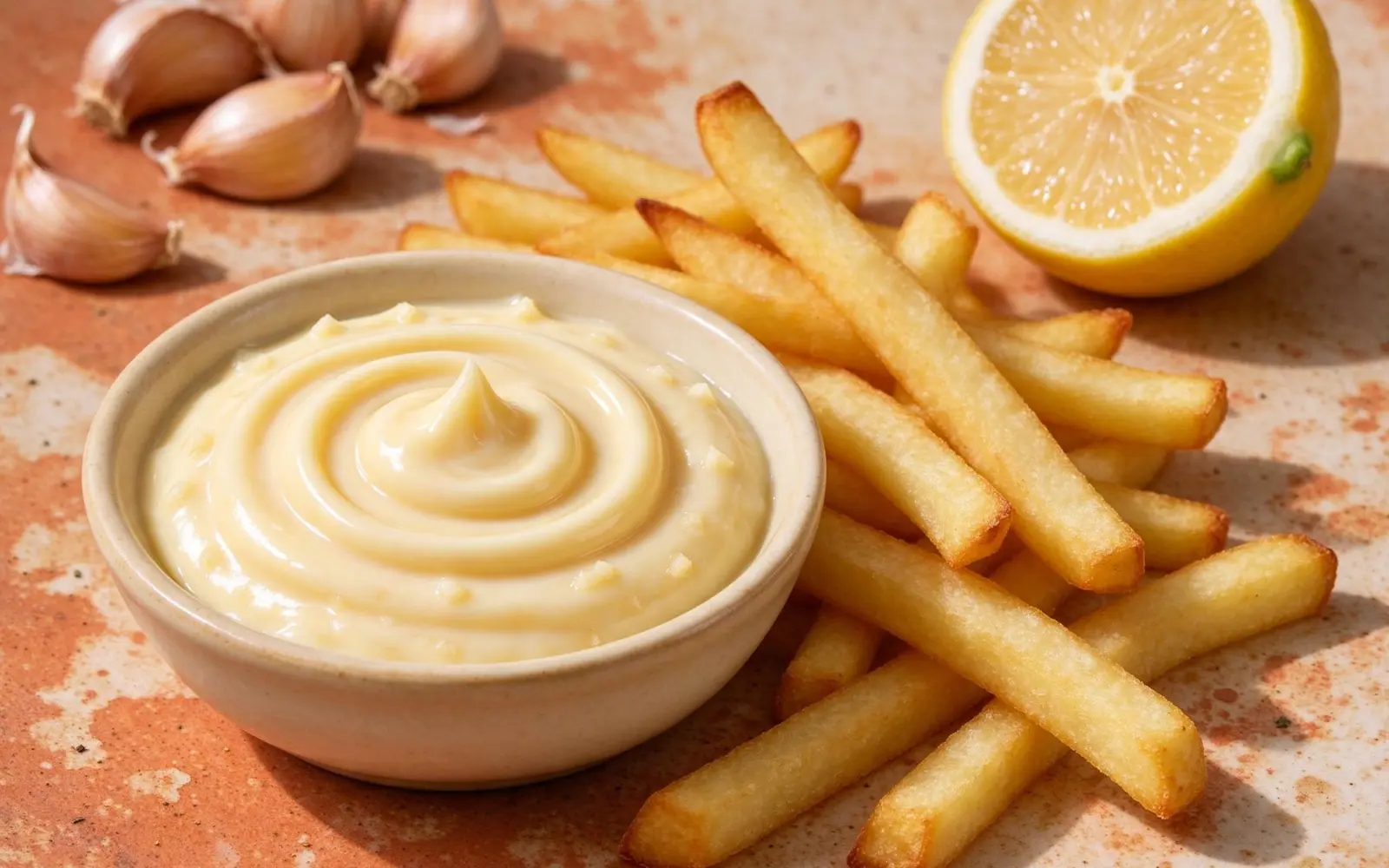 Easy Garlic Aioli — A quick garlic aioli made with mayonnaise, fresh garlic and lemon
