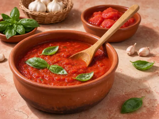 Easy Marinara Sauce — A simple 35-minute marinara with canned tomatoes, garlic, olive oil and basil