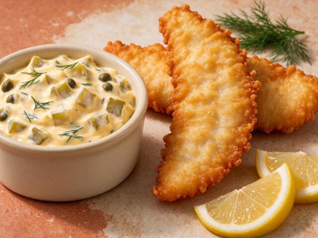 Classic Tartar Sauce — Creamy homemade tartar sauce with pickles, capers, lemon and fresh dill