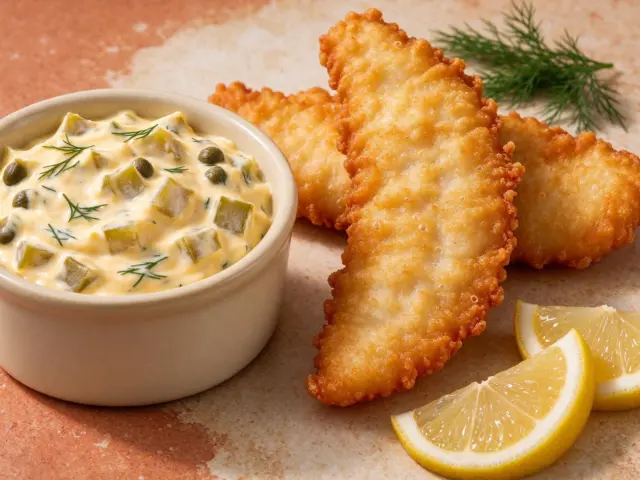 Classic Tartar Sauce — Creamy homemade tartar sauce with pickles, capers, lemon and fresh dill