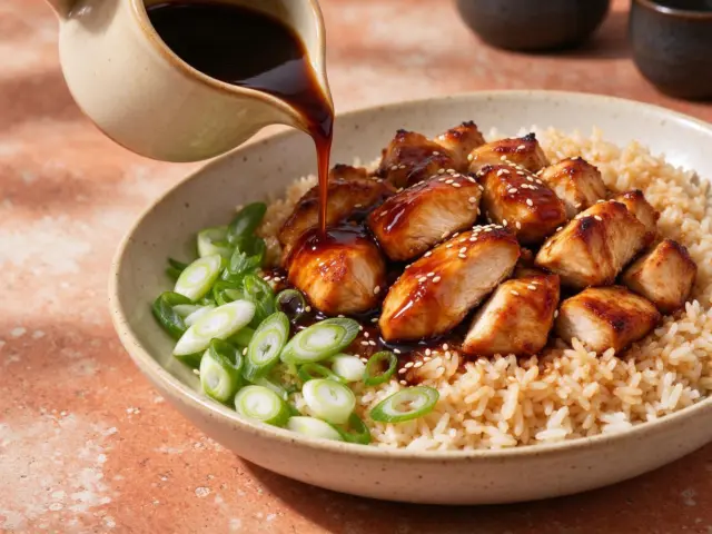 Homemade Teriyaki Sauce — Glossy homemade teriyaki sauce with soy sauce, honey, garlic and ginger, thickened in about 8 minutes